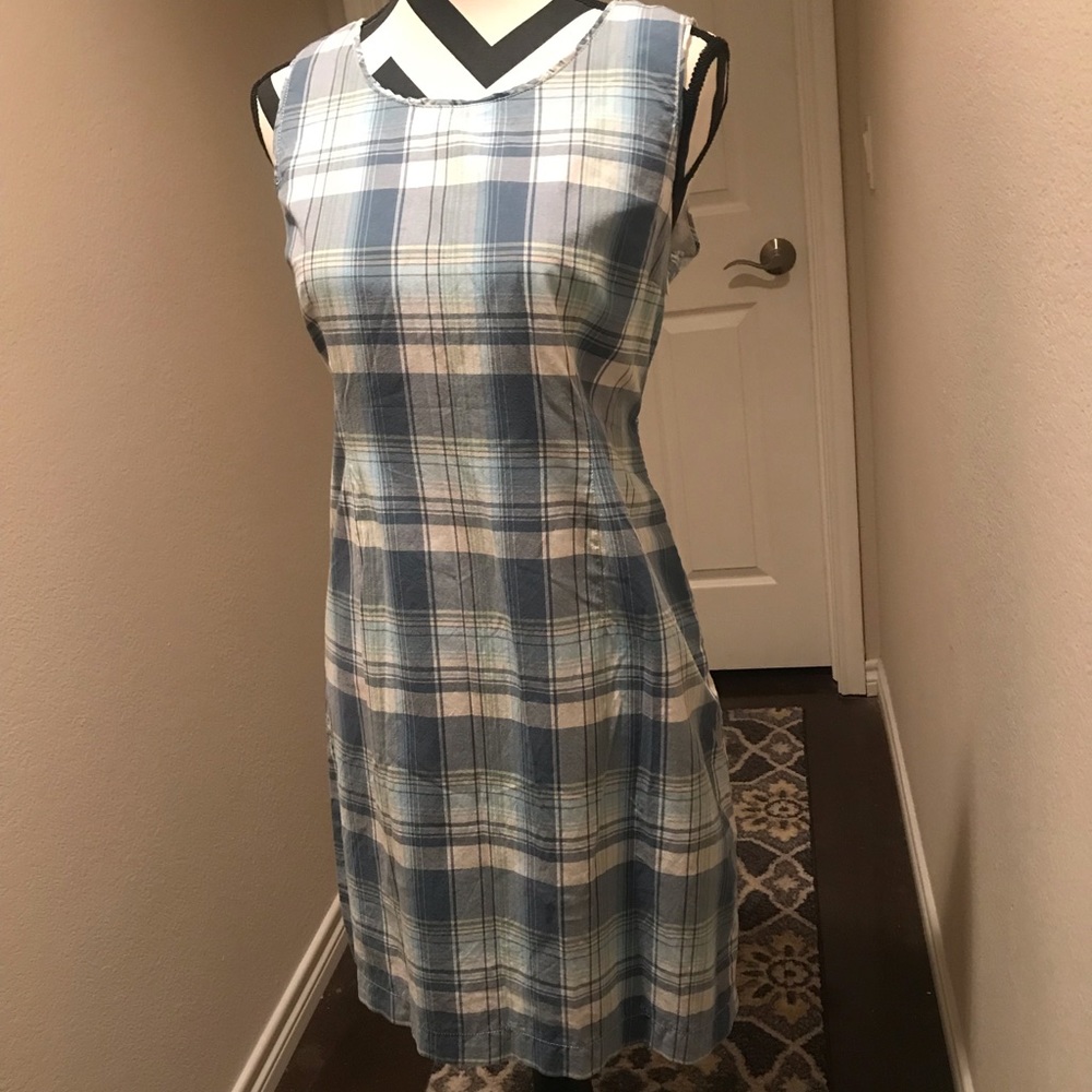 LL Bean plaid dress